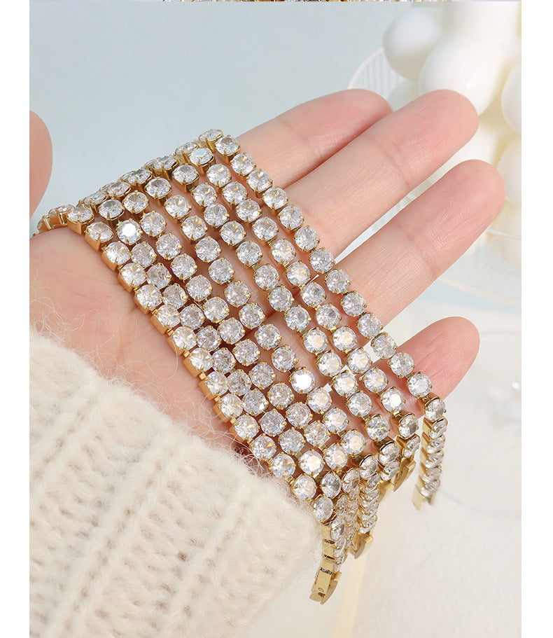 Ins Luxe Full CZ Tennis Bracelet - Trendy Stackable Jewelry