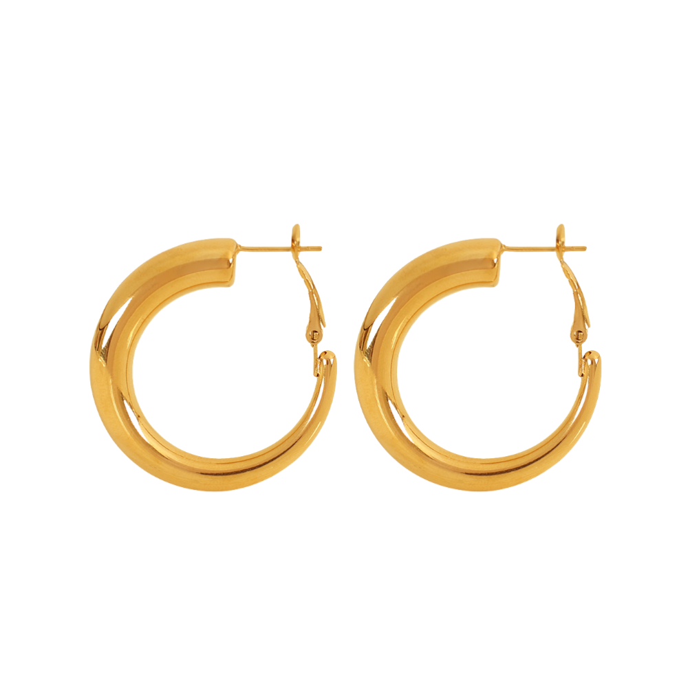 Basic Versatile Instagram Circle Hoop Earrings