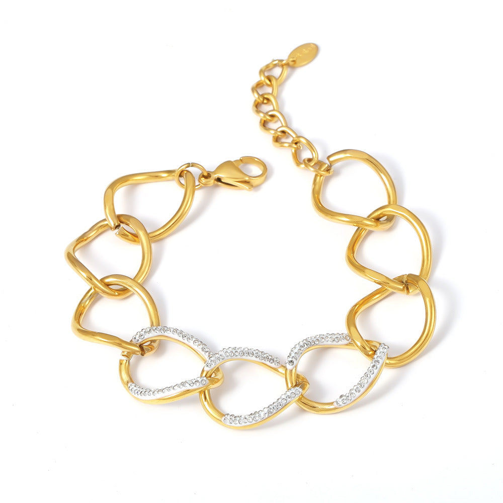 Luxury Punk Bracelet - Bold Cubic Zirconia Chain