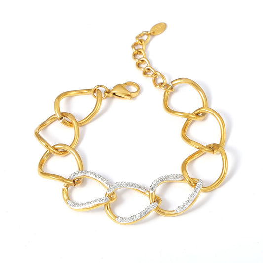 Luxury Punk Bracelet - Bold Cubic Zirconia Chain