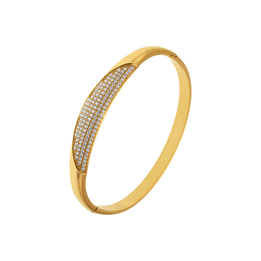 5A Zirconia Starry Sky Bracelet - Luxury Diamond-Cut Bangle