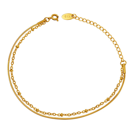 Ins Style Deluxe Double-Layer Snake Chain Bracelet