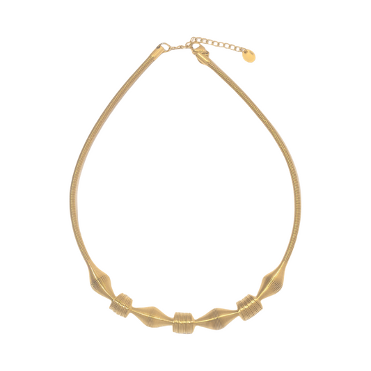 Vintage Elegance Pendant Necklace - Timeless Gold Plated Chain